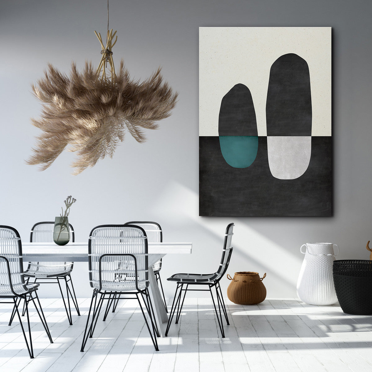 Icebergs, 90cmx120cm canvas print