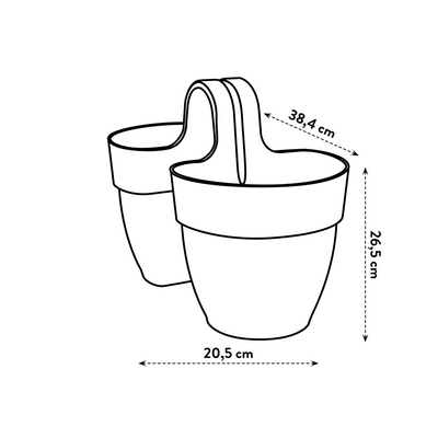 Vibia Campana Flower Twin 21Cm (Anthracite)