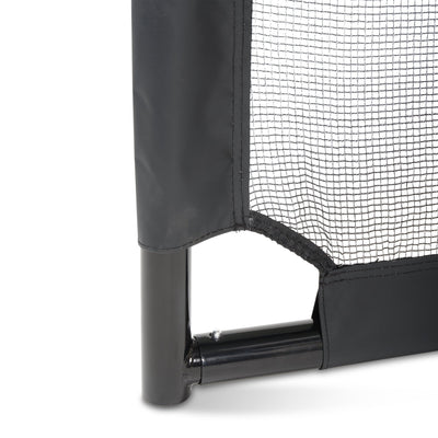 EXIT Coppa Steel Football Goal, 220x170cm (Black)