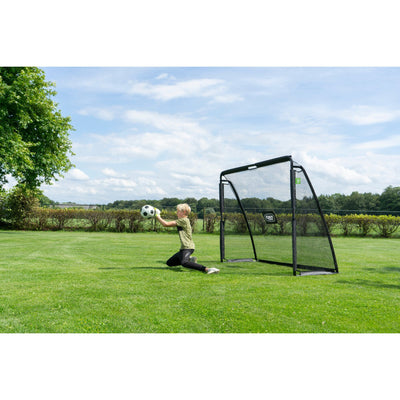 EXIT Coppa Steel Football Goal, 220x170cm (Black)
