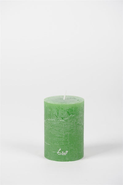 Rustic Candle - Luz Your Senses - Ø7xH10cm - Shamrock Green