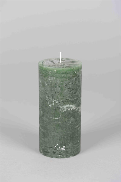 Rustic Candle - Luz Your Senses - Ø7xH15cm - Taxus