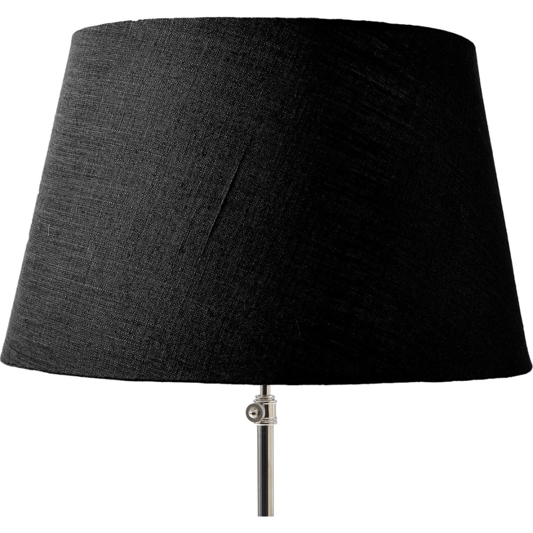 Classic Natural Linen Lampshade all black 42x55