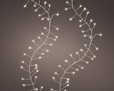 Compact Lights Steady, 100 Lights - Battery Operated - Classic Warm / Silver