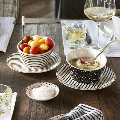 Dots & Stripes Heart Bowl