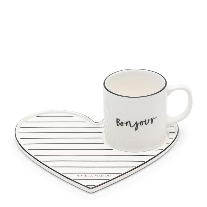 Bonjour Lovely Cup & Saucer