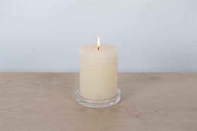 Circuli - Glass Candle Coaster - L12x12xH2.1cm (Max Ø Candle 10cm)