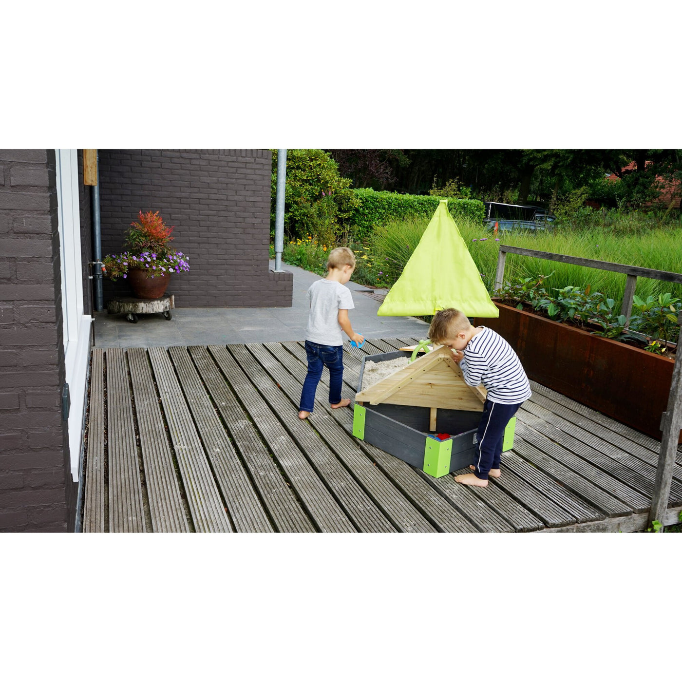 EXIT Aksent Wooden Sandpit Boat 190x90cm