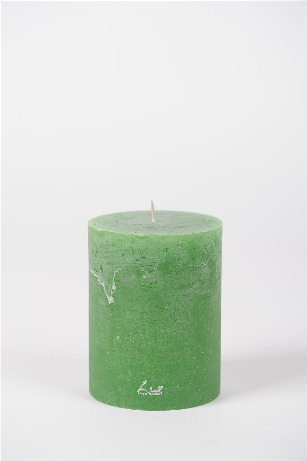 Rustic Candle - Luz Your Senses - Ø10xH13cm - Shamrock Green