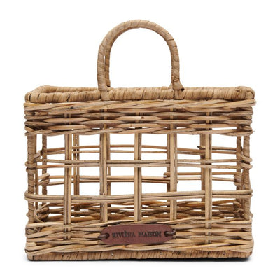Rustic Rattan Bag Napkin Holder