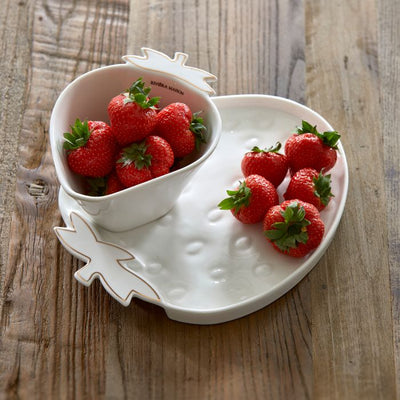 Tasty Strawberry Serving Dish