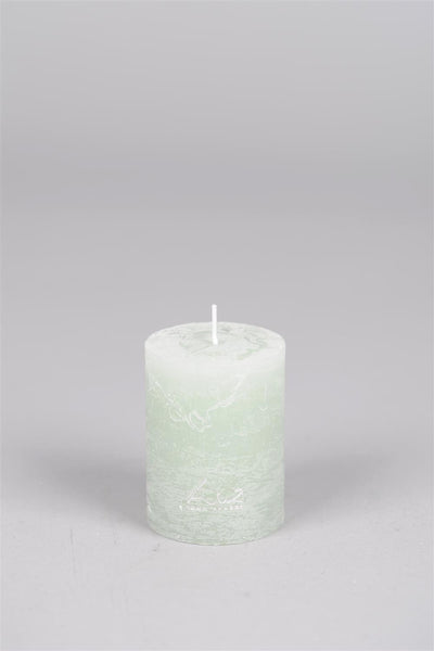 Rustic Candle - Luz Your Senses - Ø6xH8cm - Sea Foam
