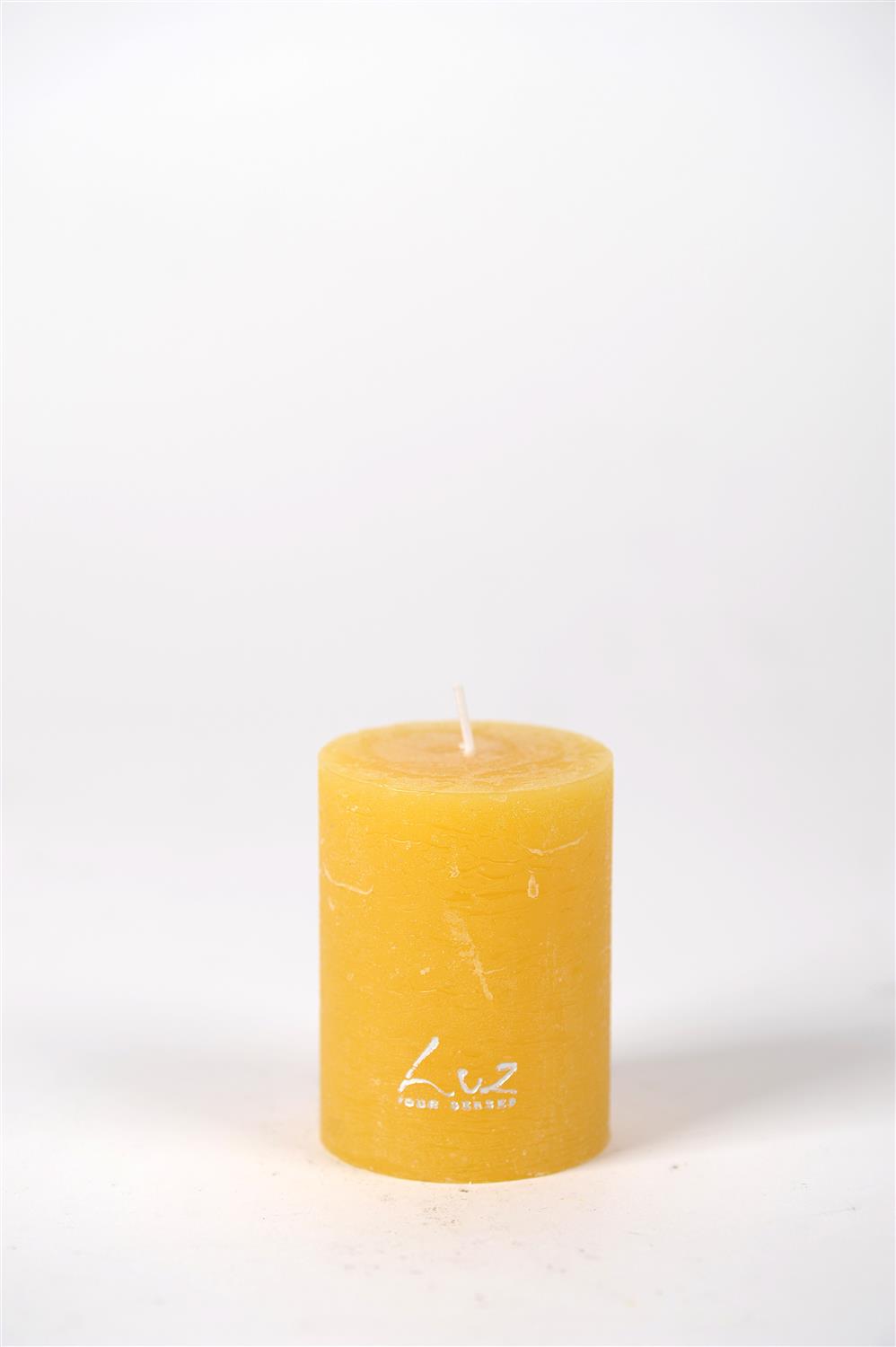 Rustic Candle - Luz Your Senses - Ø6xH8cm - Ochre