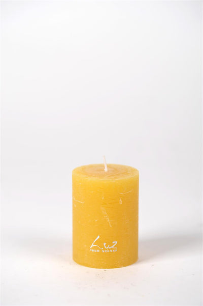 Rustic Candle - Luz Your Senses - Ø6xH8cm - Ochre