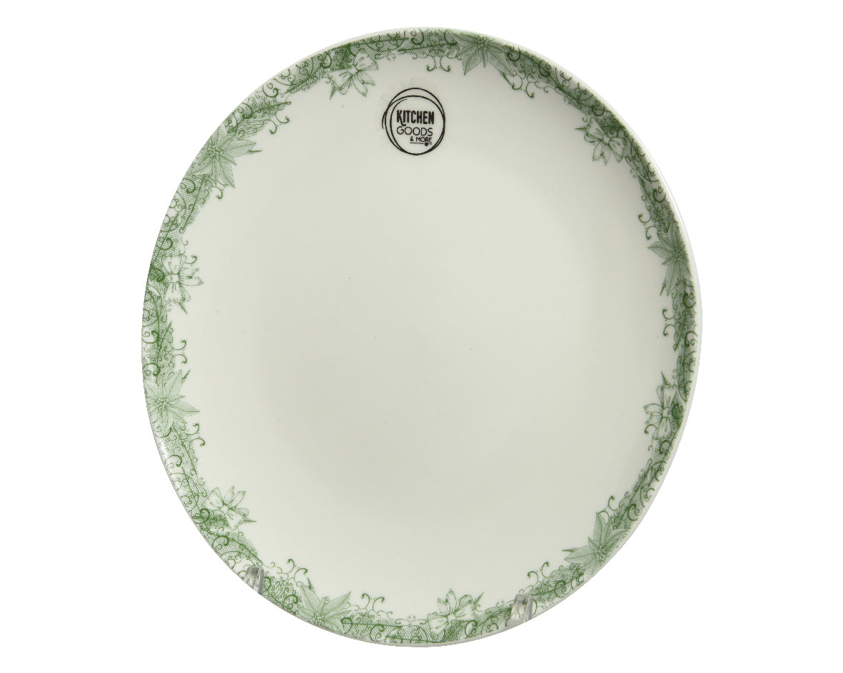 Porcelain Breakfast Plate  - Green