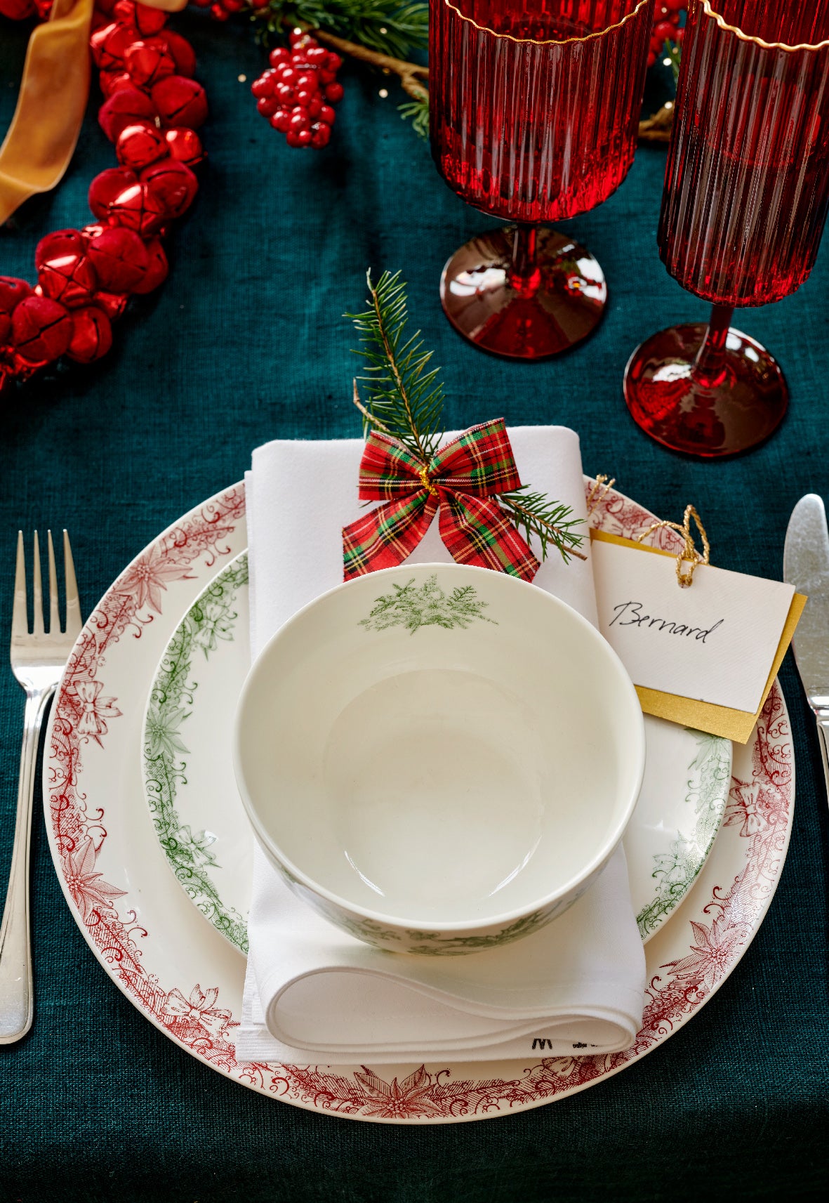 Porcelain Breakfast Plate  - Green