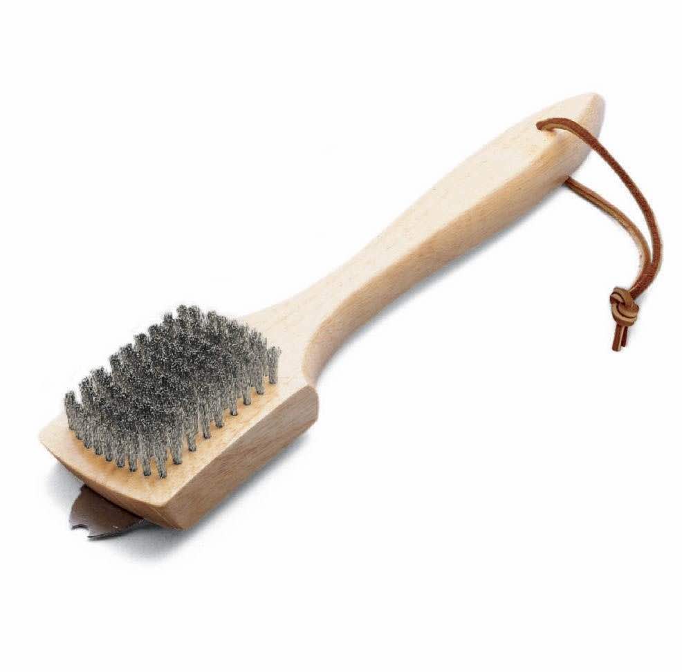 Bamboo Handle Grill Brush 30cm - The Pavilion