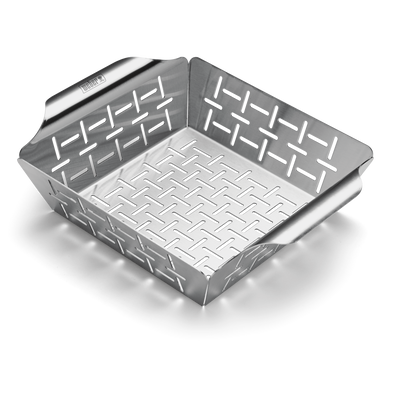 Deluxe Grilling Basket - Small, Stainless Steel With High Sides