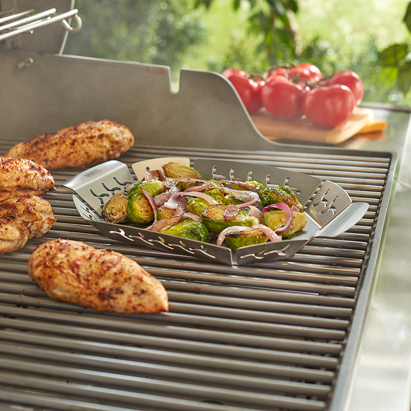 Premium Grilling Basket - Small, Stainless Steel