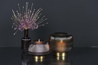 Linjo Brown - Glass Vase - Small
