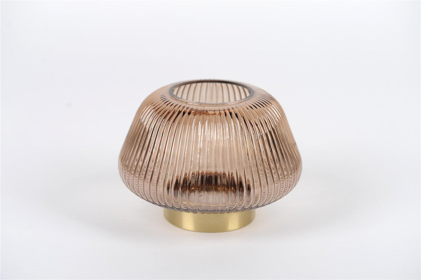Linjo Brown - Glass Vase - Small