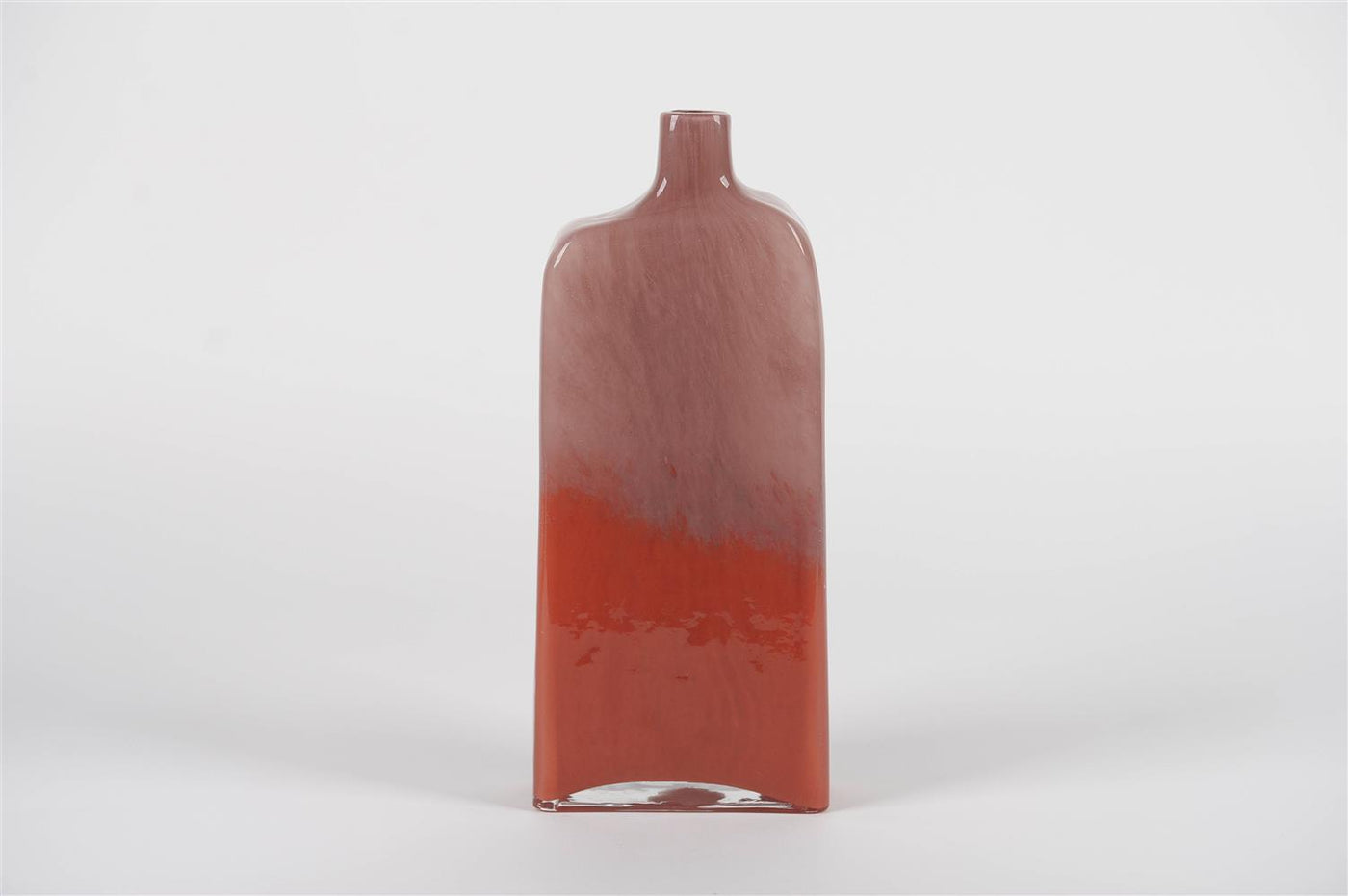 Pink Damask - Bottle Shaped Glass Vase