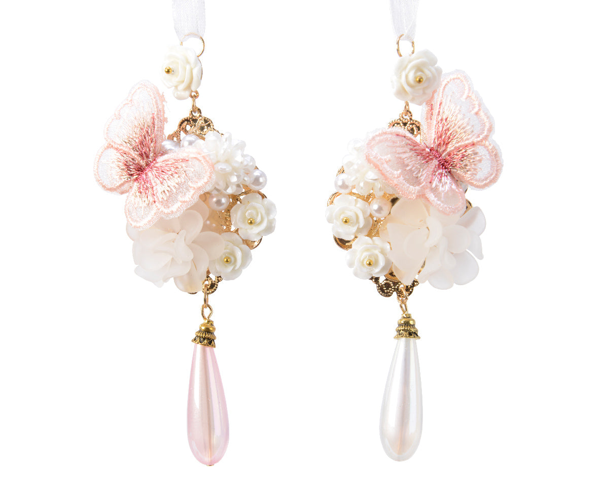 Ornament with Pearl Butterfly - Gold