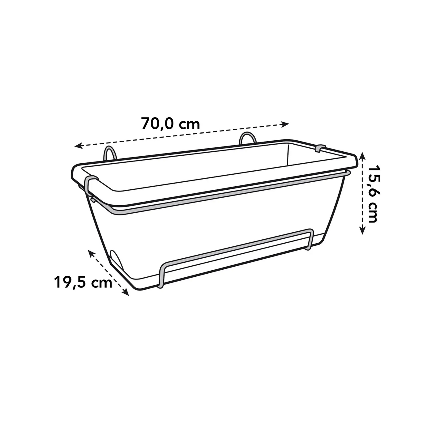 Barcelona Trough 70Cm (Terra)