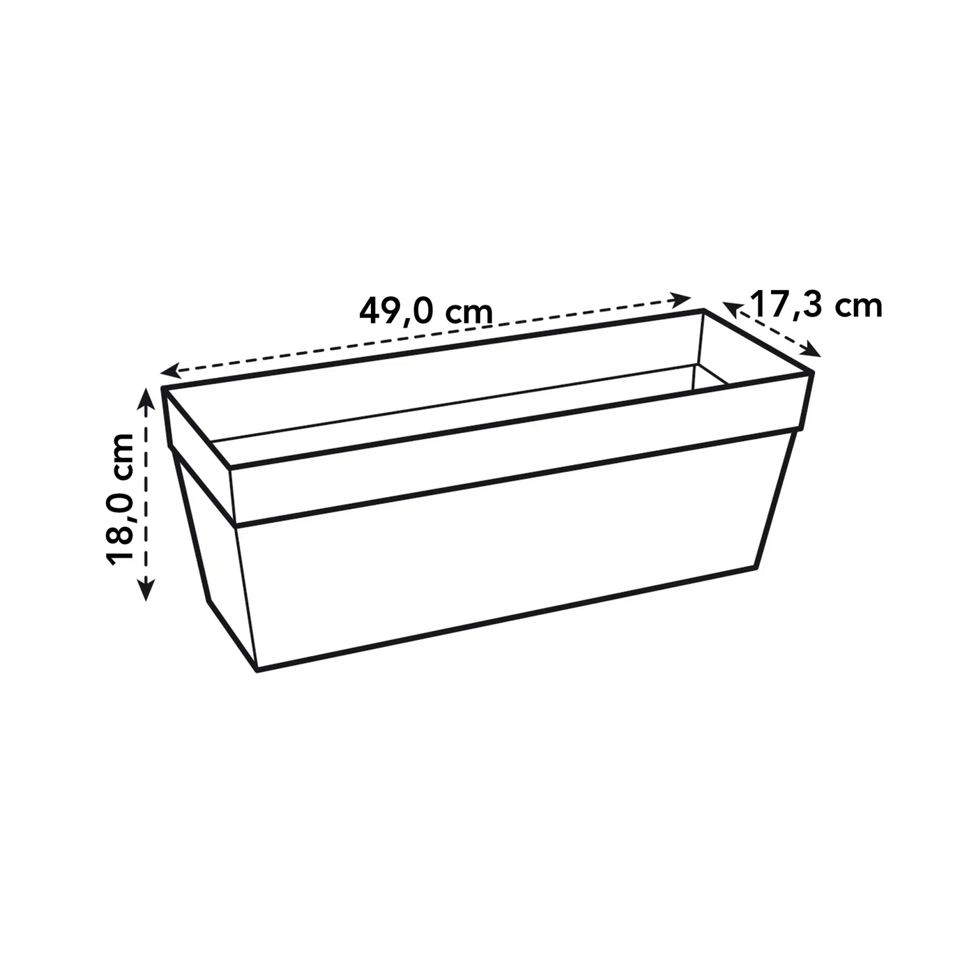 Loft Urban Trough 50 (Anthracite)