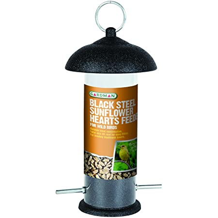 GM Black Steel Sunflower Heart Feeder - The Pavilion
