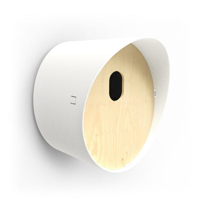 Bird house 2 Oval white