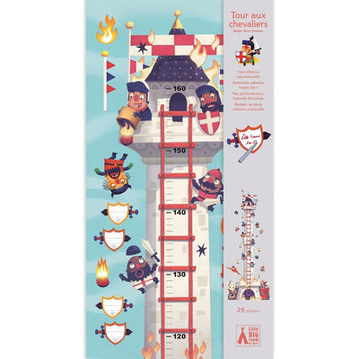Little Big Room - Growth Chart Stickers - Knight'S Tower