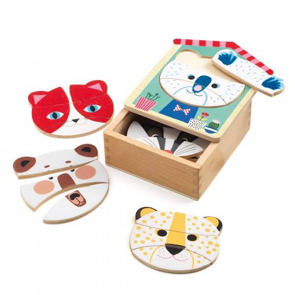 Toys And Games - Wooden Puzzles Face - Mix
