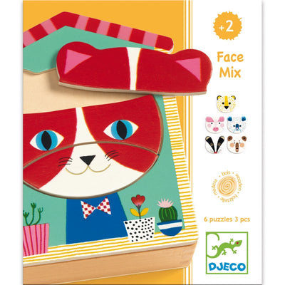 Toys And Games - Wooden Puzzles Face - Mix