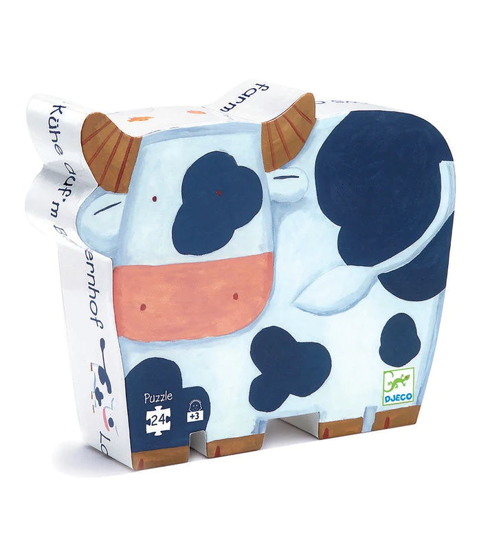 Toys And Games - Puzzles - Silhouette Puzzles The Cows On The Farm - 24 Pcs