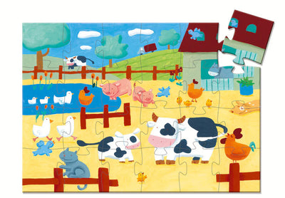 Toys And Games - Puzzles - Silhouette Puzzles The Cows On The Farm - 24 Pcs