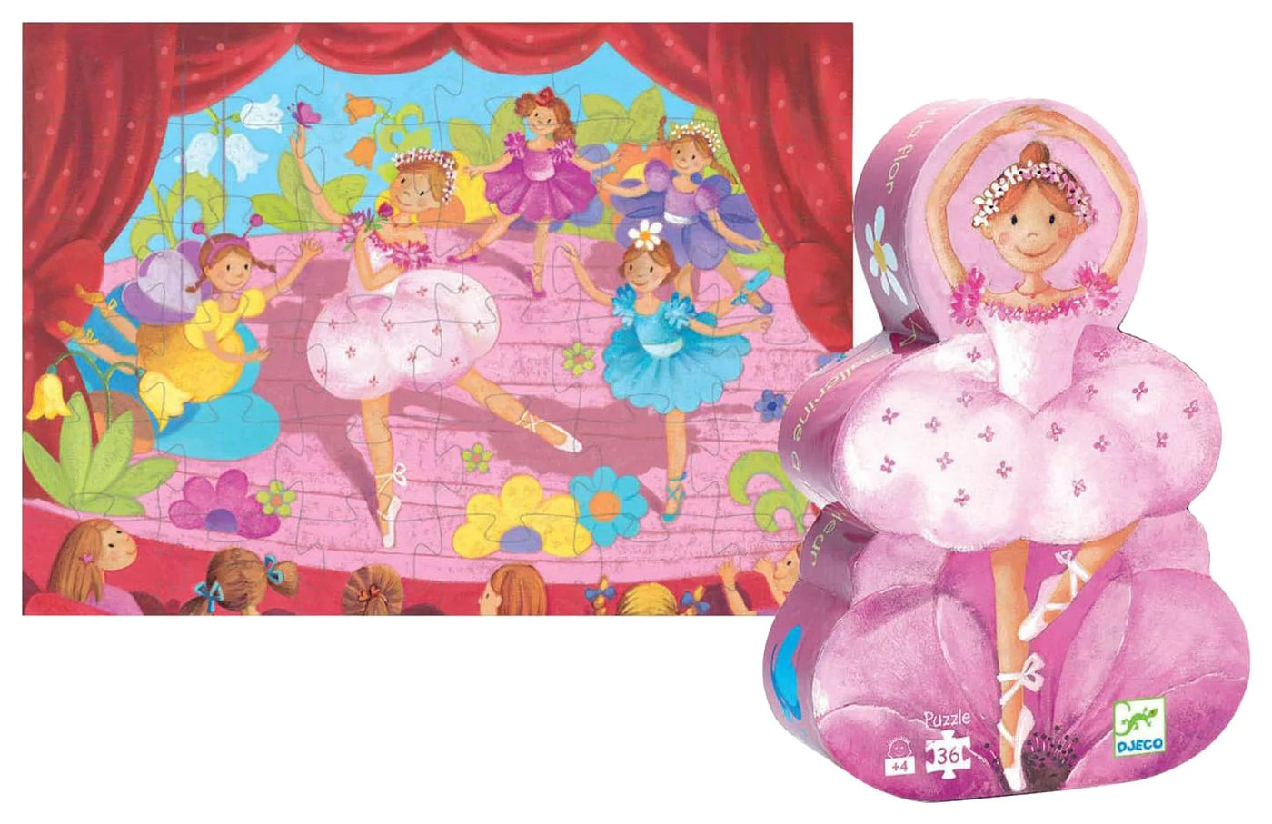 Toys And Games - Puzzles - Silhouette Puzzles The Ballerina With The Flower - 36 Pcs