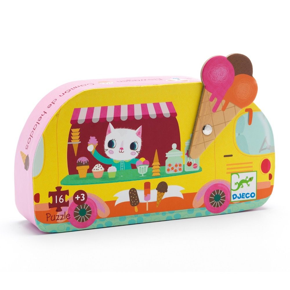 Toys And Games - Puzzles - Silhouette Puzzles - Ice Cream Truck - 16Pcs