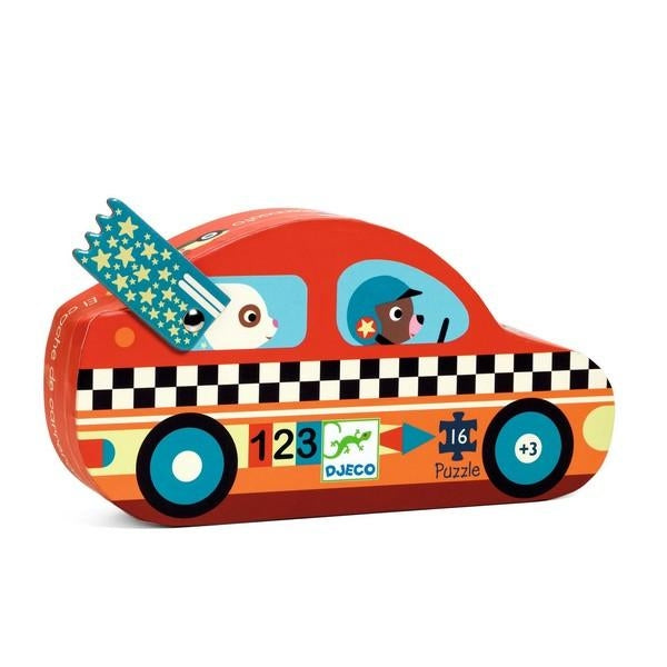 Toys And Games - Puzzles - Silhouette Puzzles The Racing Car