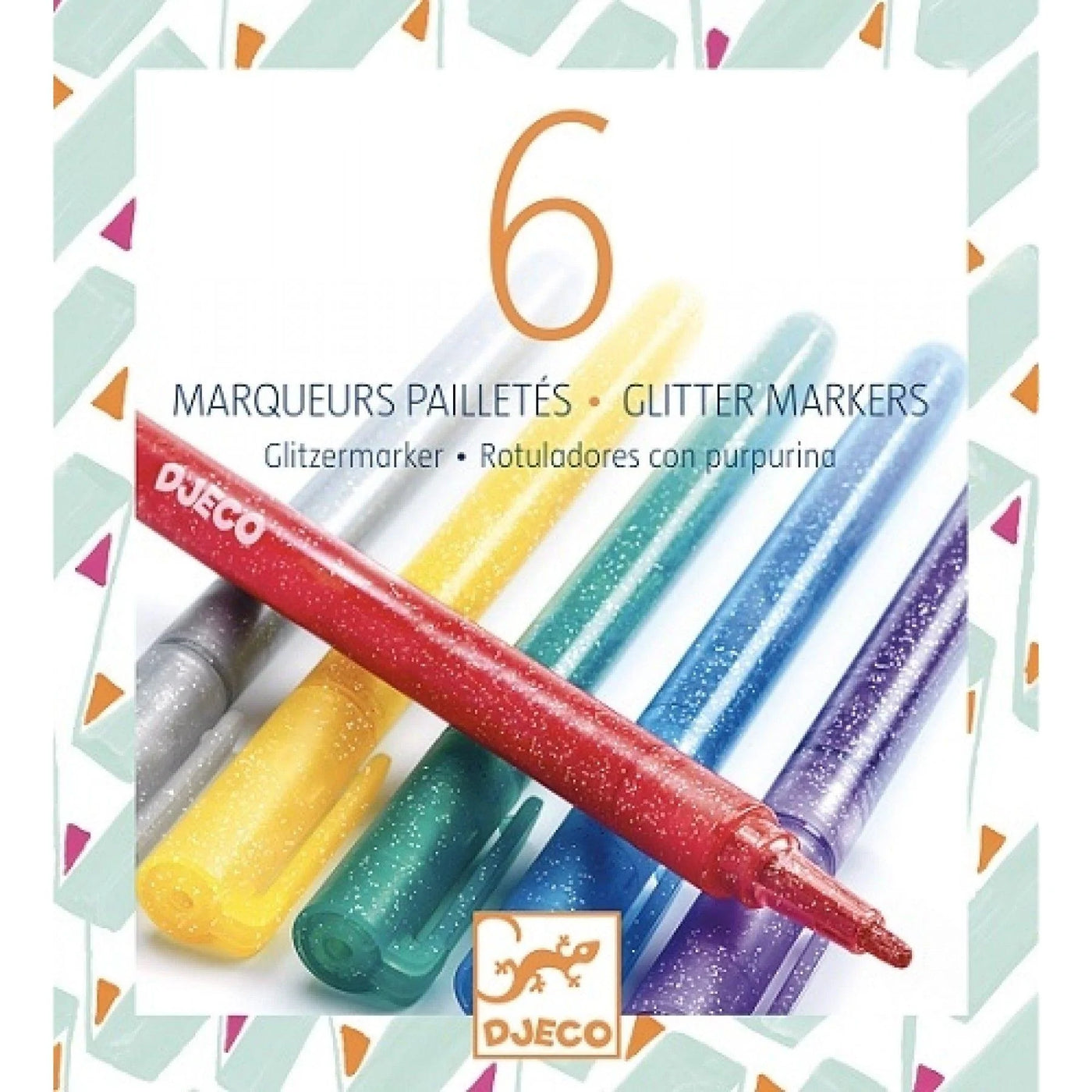 Art And Craft - Colours For Older Ones - 6 Glitter Markers