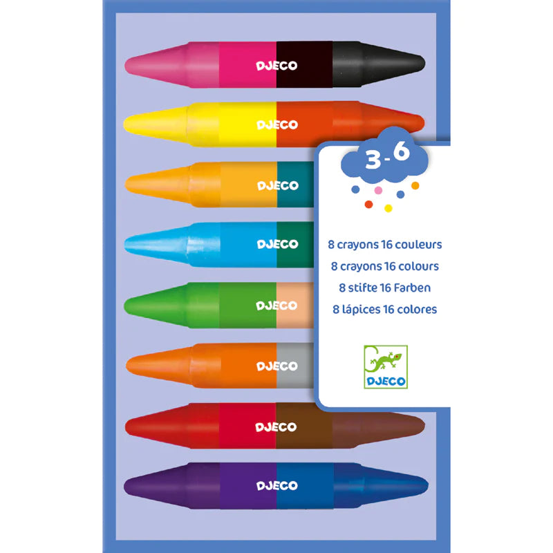 Art And Craft - Colours For Little Ones 8 Twins Crayons