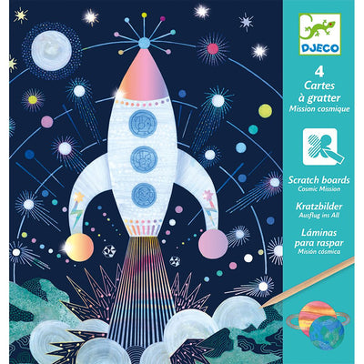 Art And Craft - Small Gifts For Older Ones - Scratch Cards Cosmic Mission