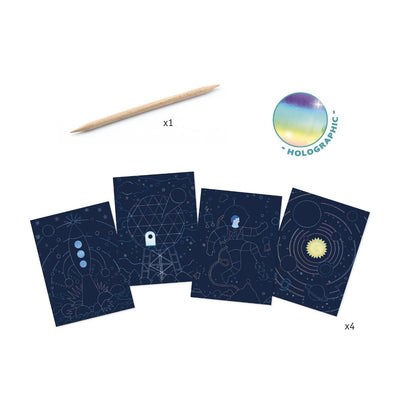Art And Craft - Small Gifts For Older Ones - Scratch Cards Cosmic Mission