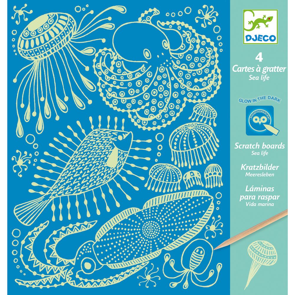 Art And Craft - Small Gifts For Older Ones - Scratch Cards Sea Life