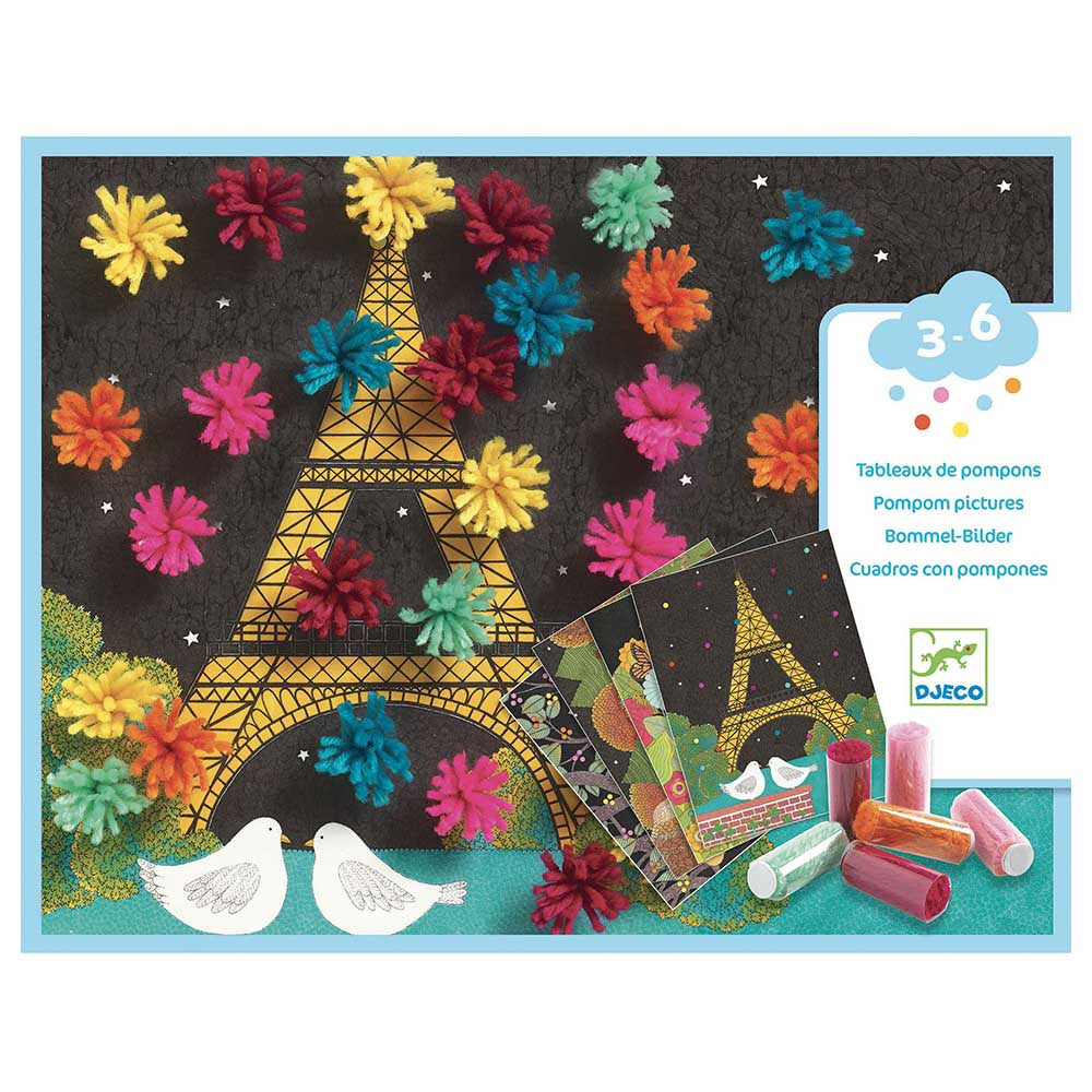 Art And Craft - Little Ones - Collages An Explosion Of Pompons