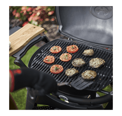 Weber Q 2200 Gas Barbecue with Stand - Bundle with Cover,cookbox scraper & instant read thermometer