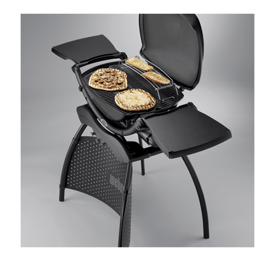 Weber Q 2200 Gas Barbecue with Stand - Bundle with Cover,cookbox scraper & instant read thermometer