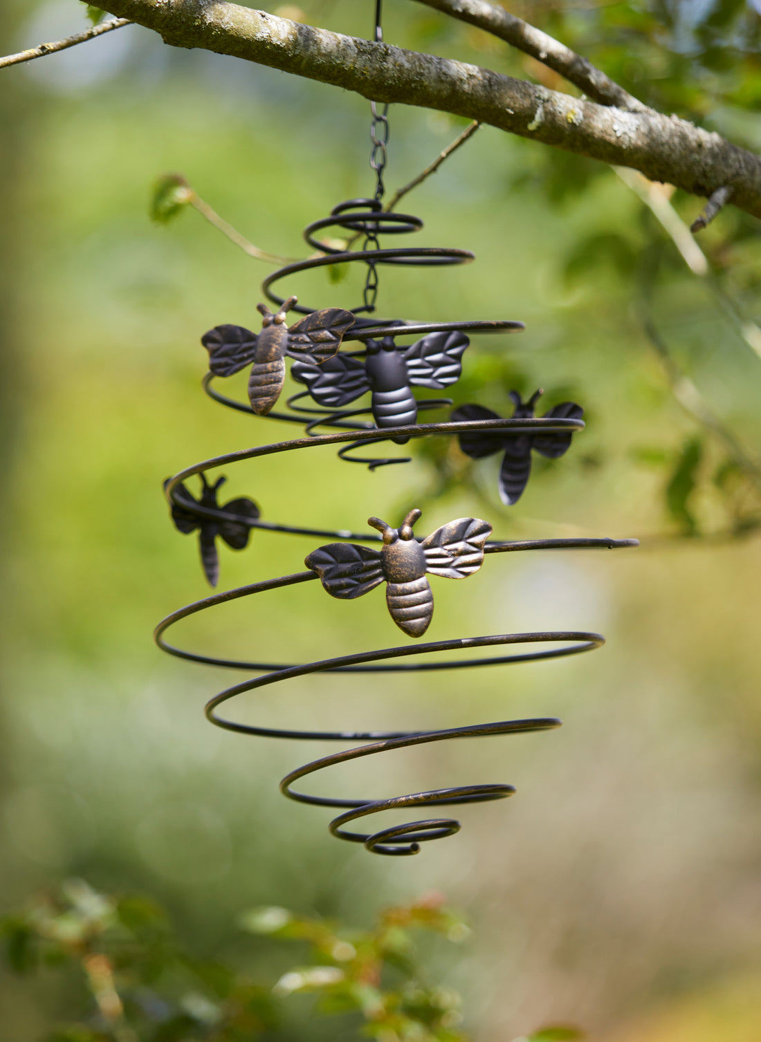 Bee Spiral Mobile Bronze