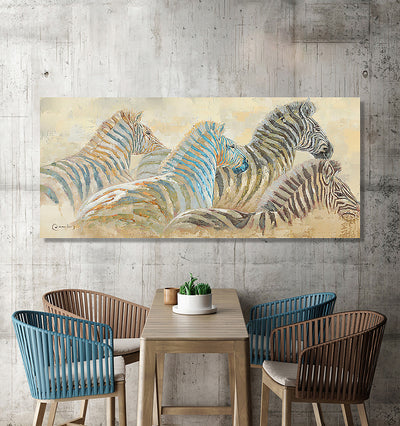 Running Wild, 70cmx200cm mixed media