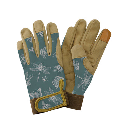 KS Comfort Gloves Flutter Bugs Teal Sml - The Pavilion